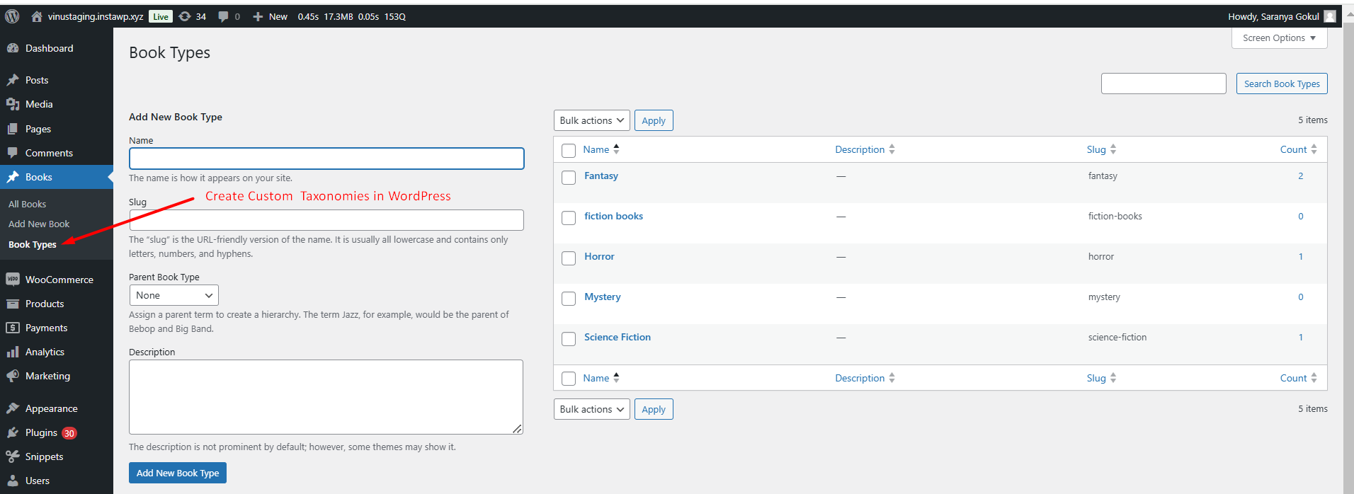 Create Custom Taxonomies in WordPress