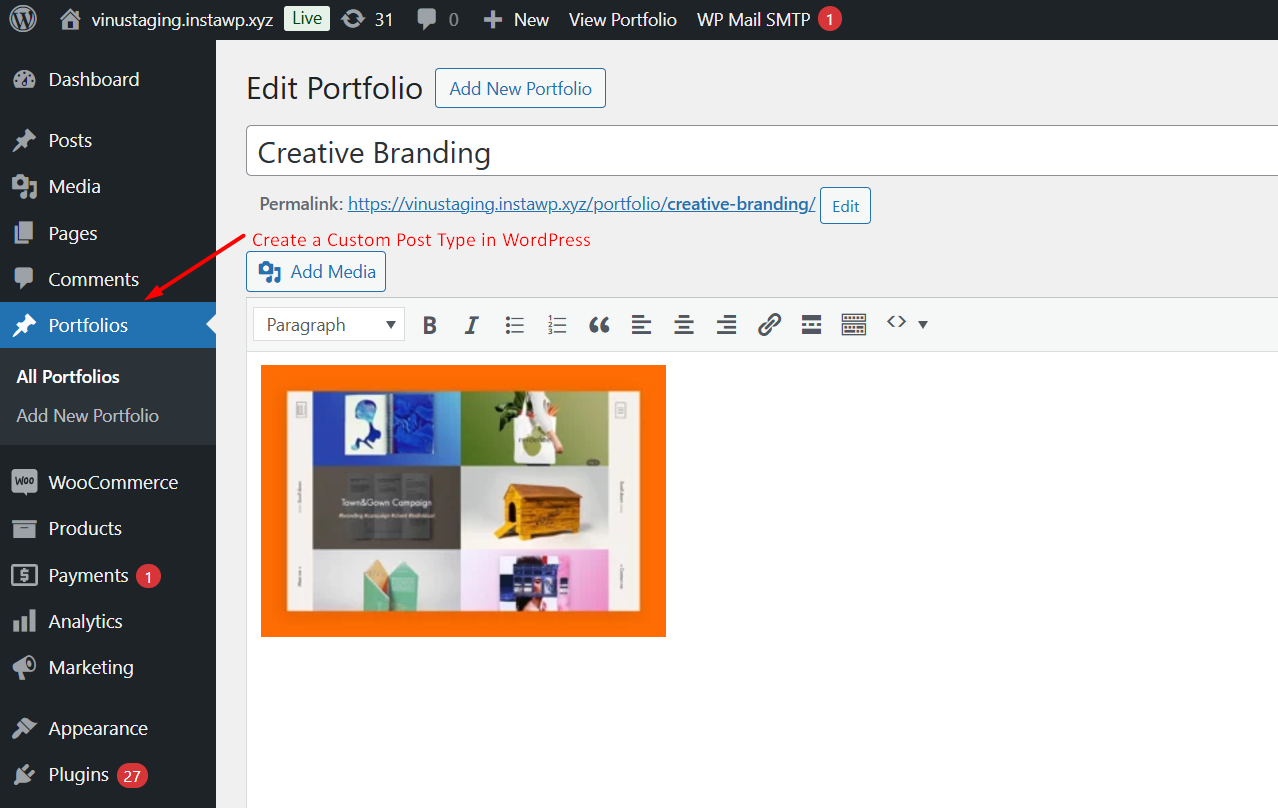 Create a Custom Post Type in WordPress